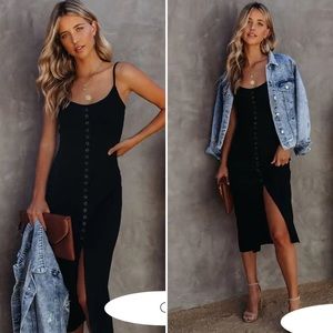 Maroon VICI ribbed dress